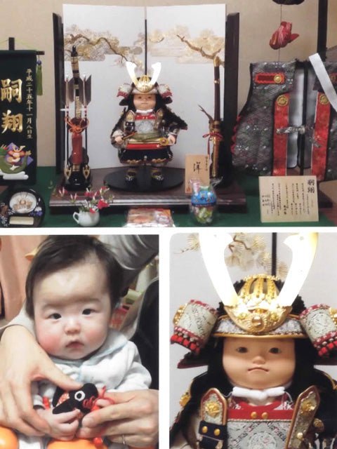 かわいい五月人形の子供大将飾りで端午の節句 初節句|浜松市の嗣翔くん - ひなせい 五月人形