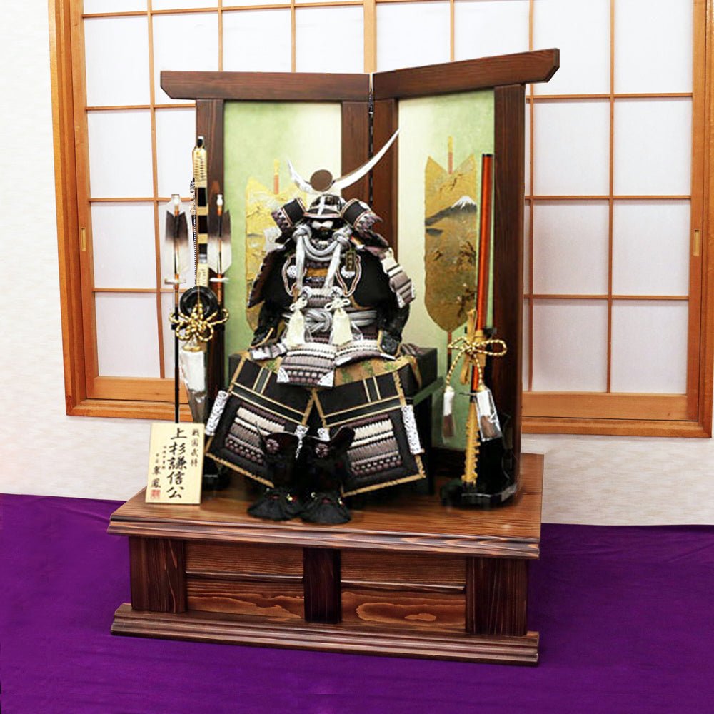 10号鎧 上杉謙信|五月人形 |かっこいいが違う!|渋さ|おしゃれ 兜鎧飾り 端午の節句飾り こどもの日 5月人形 人気 - ひなせい 五月人形