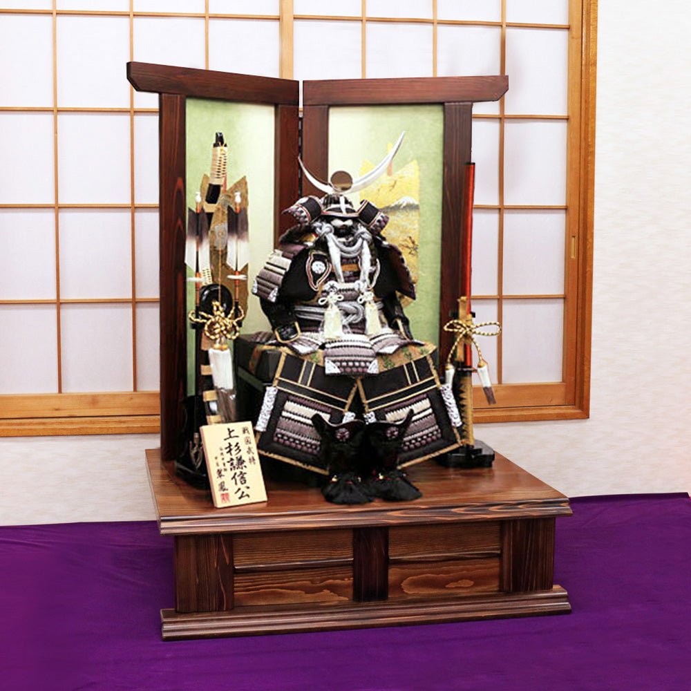 10号鎧 上杉謙信|五月人形 |かっこいいが違う!|渋さ|おしゃれ 兜鎧飾り 端午の節句飾り こどもの日 5月人形 人気 - ひなせい 五月人形