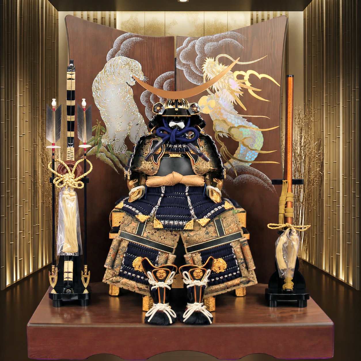 横幅85cm｜翠鳳作 10号 武将 伊達政宗の鎧 ｜かっこいいカッコいい5月