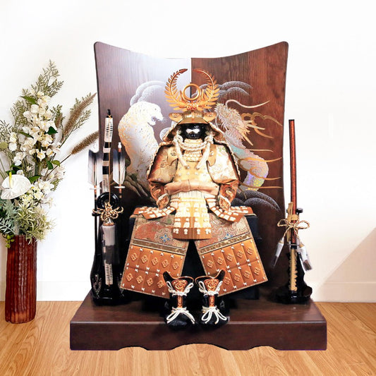 鎧飾り12号|黄金の徳川家康|五月人形 |おしゃれ 兜鎧飾り 端午の節句飾り こどもの日 5月人形 人気 - ひなせい 五月人形