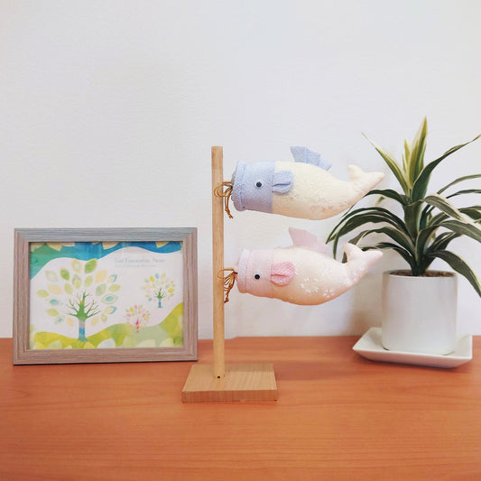 高さ23センチ|布 鯉のぼり|インテリア 五月人形|可愛いデザイン|コンパクト おしゃれ 装飾品 端午の節句飾り - ひなせい 五月人形