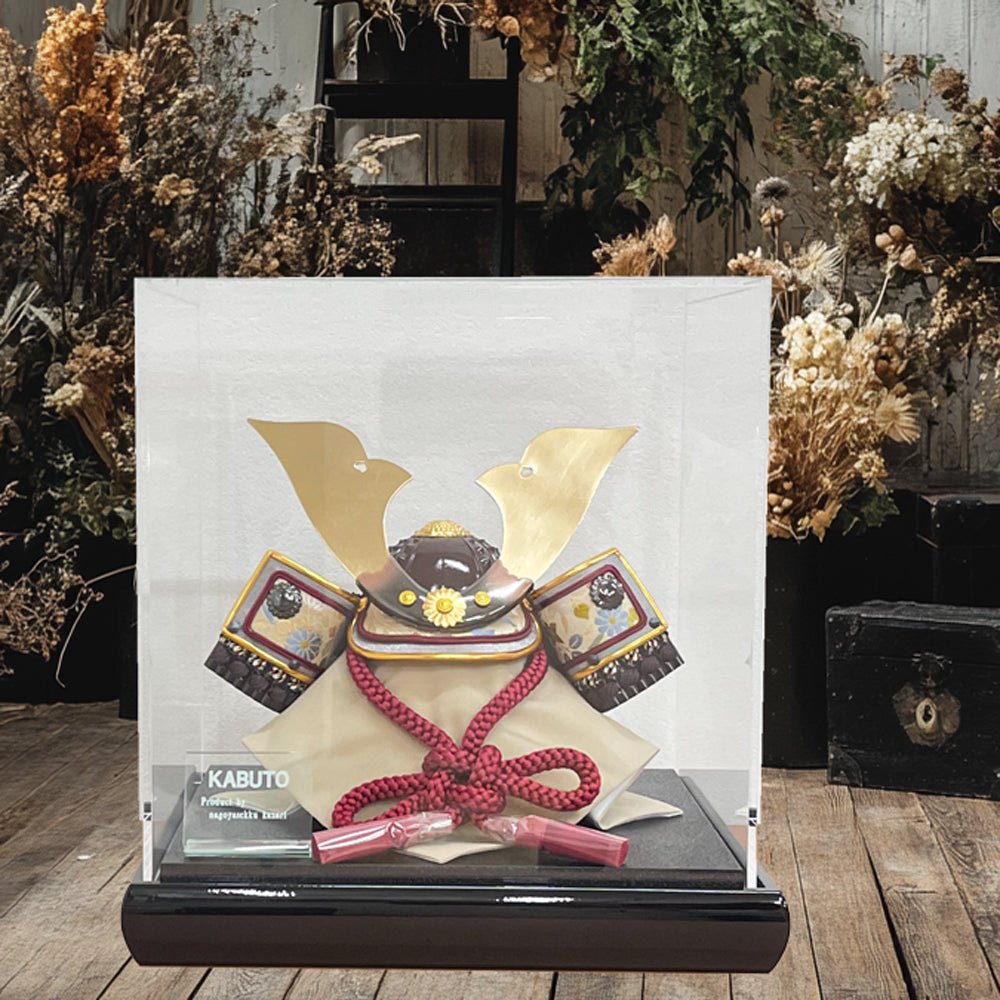 横幅25cm|コンパクトケース飾り|今どきの五月人形| モダンなデザイン|コンパクト おしゃれ 兜鎧飾り 端午の節句飾り こどもの日 - ひなせい 五月人形