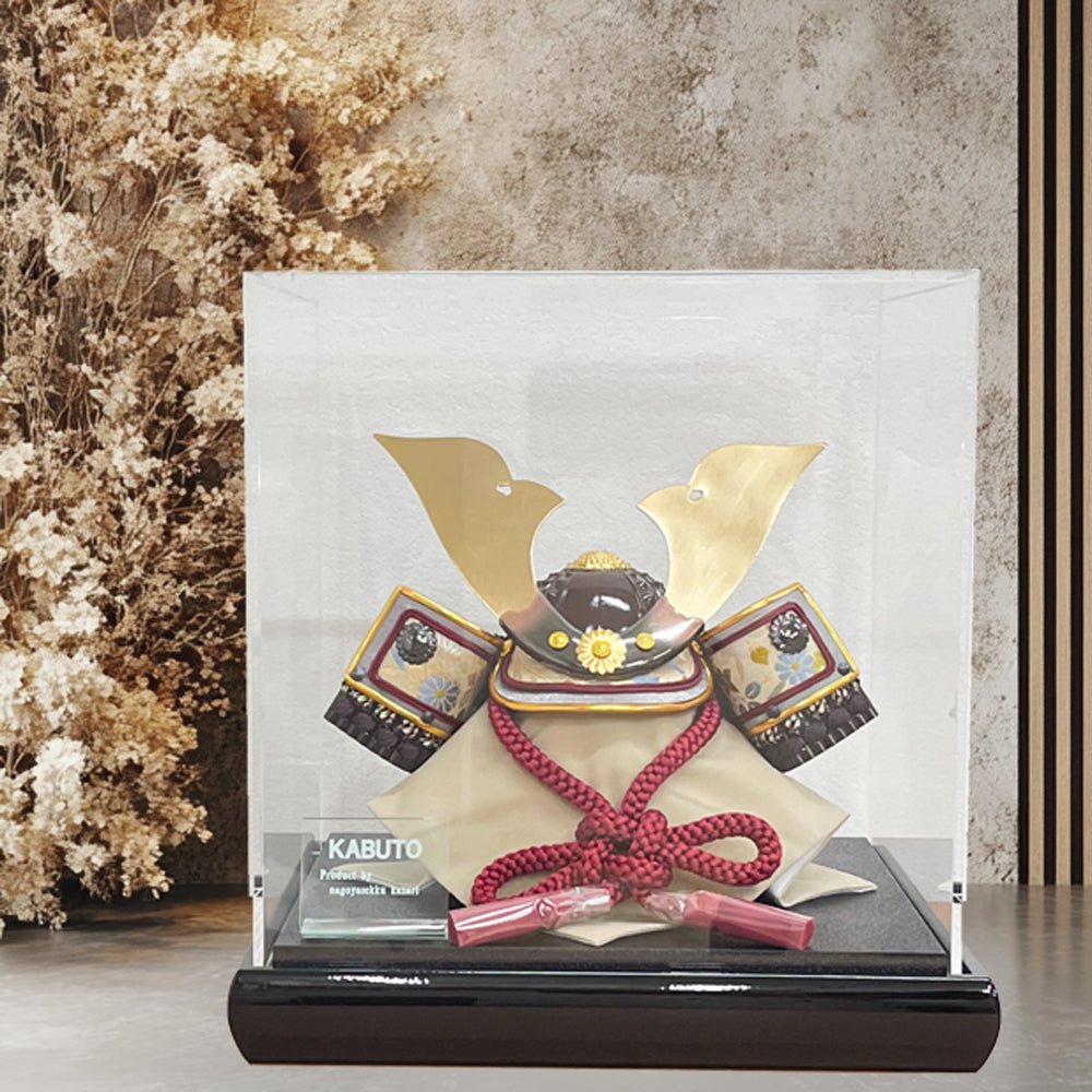 横幅25cm|コンパクトケース飾り|今どきの五月人形| モダンなデザイン|コンパクト おしゃれ 兜鎧飾り 端午の節句飾り こどもの日 - ひなせい 五月人形