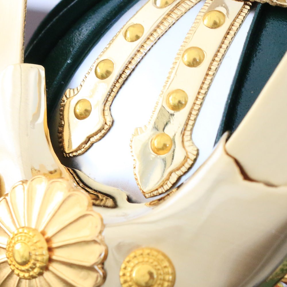 横幅31.5cm|緑神の収納タイプ 五月人形 コンパクト飾り|皐月人形|モダン|コンパクト おしゃれ 兜鎧飾り 端午の節句飾り こどもの日 5月人形 人気 かわいい - ひなせい 五月人形