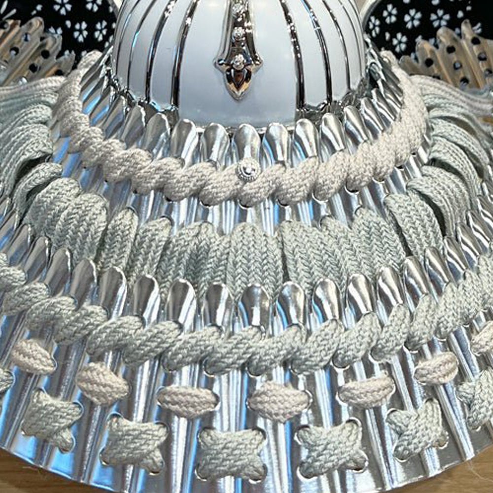 横幅32cm|4号 ブルー兜 ブラウン moonlight|玄関に飾りたい コンパクト五月人形 |モダン|コンパクト おしゃれ 兜鎧飾り 端午の節句飾り こどもの日 5月人形 - ひなせい 五月人形