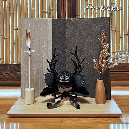 4号 本多忠勝兜飾り 五月人形 |ゴールデンウィークに、癒される| 四天王|コンパクト おしゃれ 兜鎧飾り 端午の節句飾り こどもの日 5月人形 人気 - ひなせい 五月人形