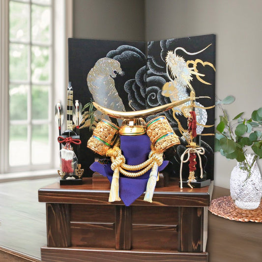 横幅46cm|武将 伊達政宗 収納兜|五月人形 コンパクト型|小さくしまえる箱|モダン|コンパクト おしゃれ 兜鎧飾り 5月人形 人気 かわいい かぶと - ひなせい 五月人形