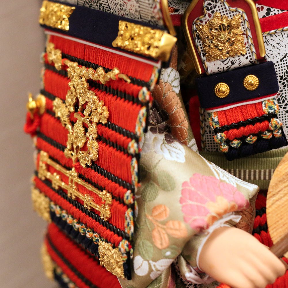 五月人形の子供大将飾り 洋| 最高級品 |国宝模写 菊一文字|コンパクト おしゃれ 兜鎧飾り 端午の節句飾り こどもの日 5月人形 人気 - ひなせい 五月人形