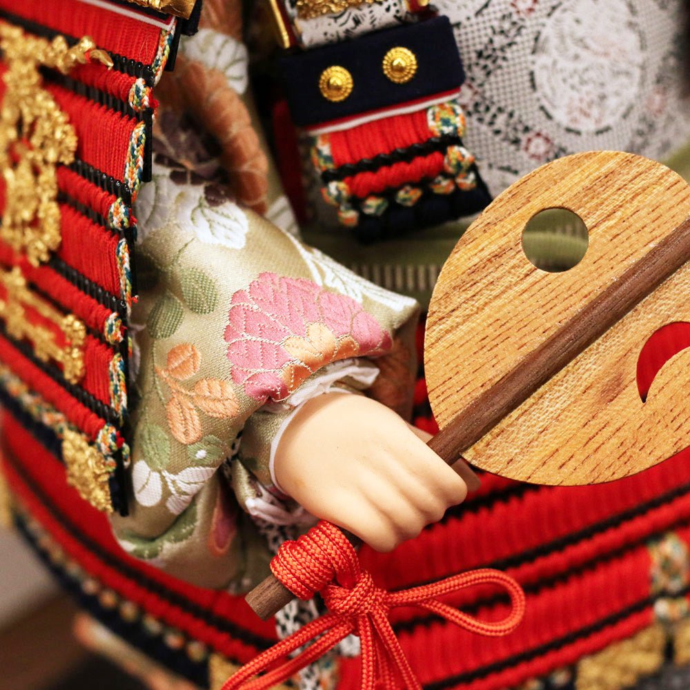 五月人形の子供大将飾り 洋| 最高級品 |国宝模写 菊一文字|コンパクト おしゃれ 兜鎧飾り 端午の節句飾り こどもの日 5月人形 人気 - ひなせい 五月人形