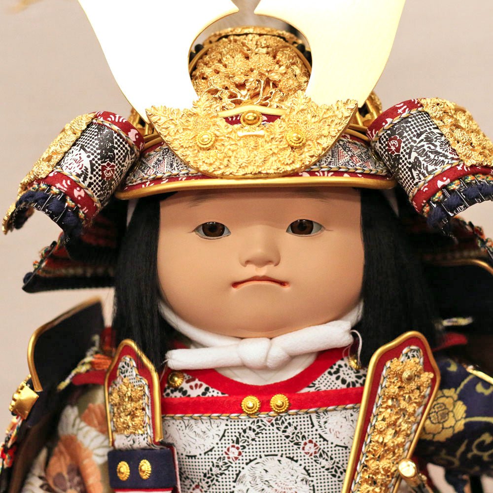 五月人形の子供大将飾り 洋| 最高級品 |国宝模写 菊一文字|コンパクト おしゃれ 兜鎧飾り 端午の節句飾り こどもの日 5月人形 人気 - ひなせい 五月人形