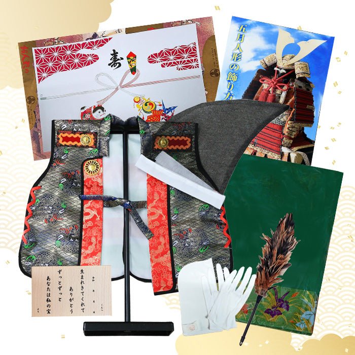 渋い子供大将飾り 尊|五月人形のかわいい|シルバー 銀色|コンパクト おしゃれ 兜鎧飾り 端午の節句飾り こどもの日 5月人形 人気 かわいい武者人形 - ひなせい 五月人形