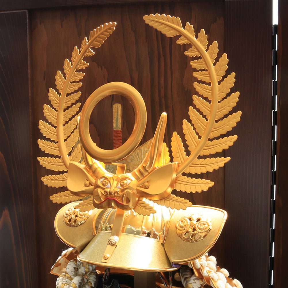 横幅85cm|翠鳳作 10号鎧 | 武将 徳川家康金|気品ある5月人形|リビングに飾る ||おしゃれ 兜鎧飾り 端午の節句飾り こどもの日 5月人形 石破首相 トランプ大統領へ - ひなせい 五月人形