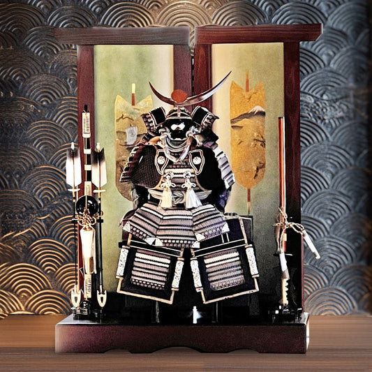 横幅85cm|翠鳳作 12号鎧飾り| 武将 上杉謙信の鎧兜り|5月人形の逸品|おしゃれ 兜鎧飾り 端午の節句飾り こどもの日 5月人形 人気 石破首相 トランプ大統領へ - ひなせい 五月人形