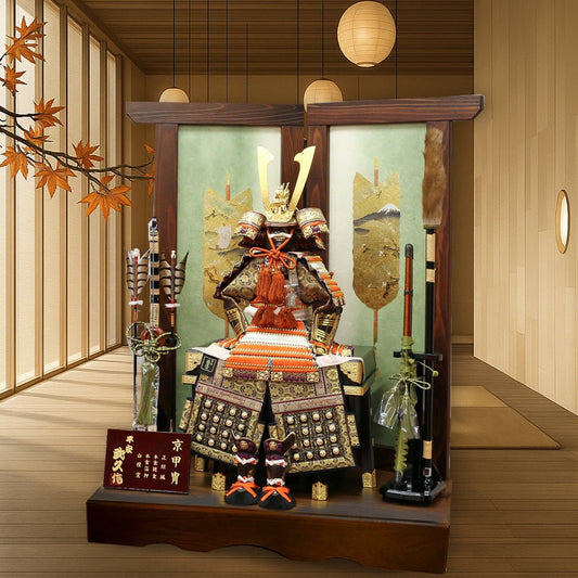 横幅85cm台|五月人形の鎧 |京都 平安武久|最高級品のブランド一品!| おしゃれ 兜鎧飾り 端午の節句飾り こどもの日 5月人形 人気 - ひなせい 五月人形