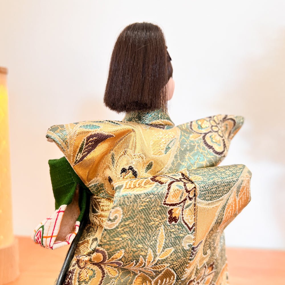 日本の伝統工芸品|侍(さむらい)着物人形 刀を持ちお顔も精密な石膏で手作り - ひなせい 五月人形