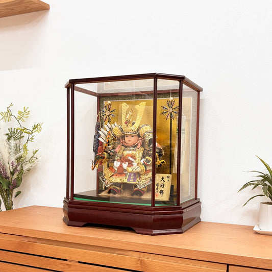 人形ケース入り飾り|五月人形【ユウ】|子供大将 リーズナブル コンパクト 端午の節句飾り こどもの日 武者人形 - ひなせい 五月人形