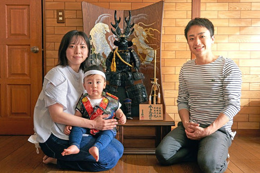 運命的な五月人形の鎧飾りで端午の節句 初節句｜神奈川県横浜市の宗一郎くん - ひなせい 五月人形