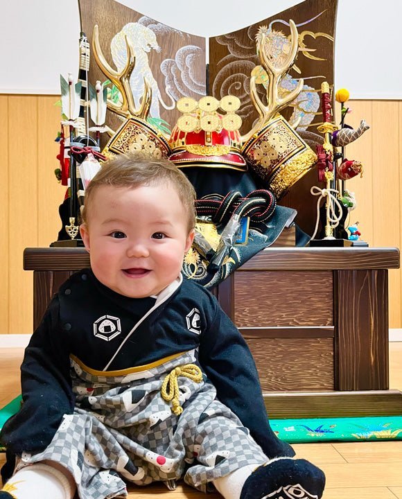 待ちに待った兜飾りで端午の節句 初節句｜静岡県静岡市の蒼士くん - ひなせい 五月人形