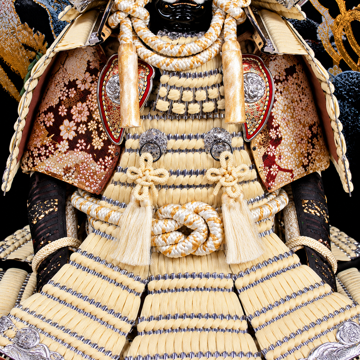 横幅85cm｜翠鳳作 12号鎧 徳川家康｜おしゃれな白い五月人形｜インテリア的に飾る｜兜鎧飾り 端午の節句飾り こどもの日 5月人形 人気 石破首相 トランプ大統領へ - SAKURA ARCH（サクラ アーチ）
 五月人形