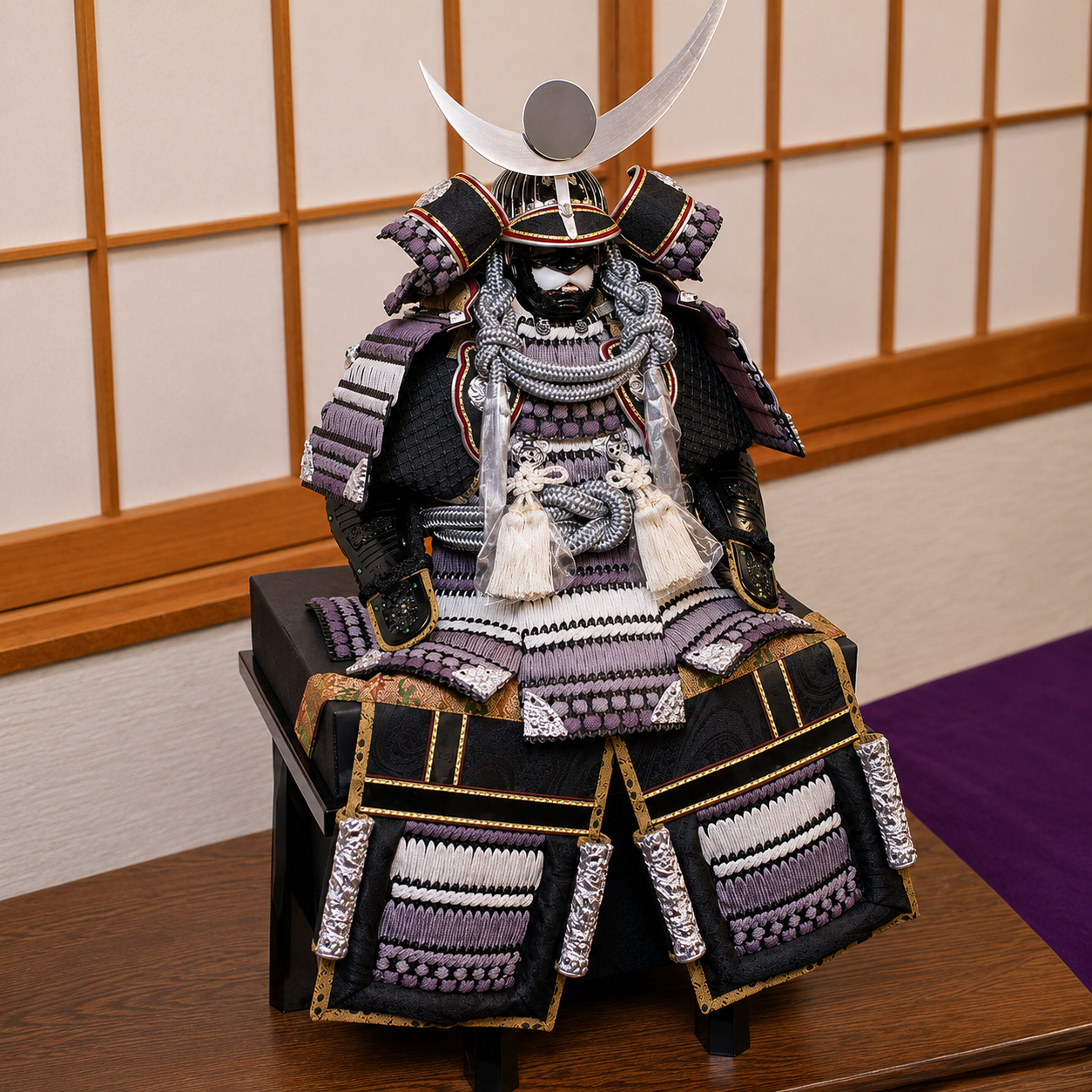 横幅75cm｜翠鳳作 10号鎧 武将 上杉謙信｜五月人形 ｜かっこいいが違う！｜渋さ｜おしゃれ 兜鎧飾り 端午の節句飾り こどもの日 5月人形 石破首相 トランプ大統領へ - ひなせい 五月人形