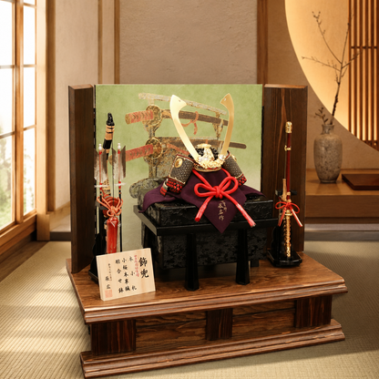 横幅75cm｜1/3 名工 小島辰広作 本小札兜｜ 五月人形 兜飾り おしゃれ｜重厚感｜ 端午の節句飾り こどもの日 人気 - ひなせい 五月人形
