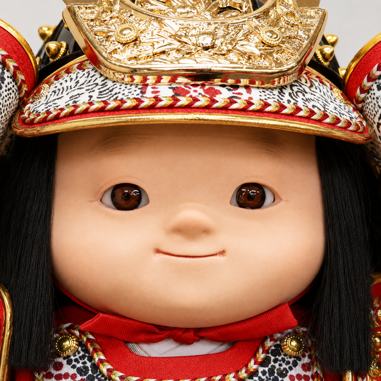 横幅45cm｜子供大将飾り 匠｜お顔がかわいい｜見惚れちゃう 五月人形｜コンパクト おしゃれ 兜鎧飾り 端午の節句飾り こどもの日 5月人形 人気 かわいい武者人形 - 五月人形 ひなせい