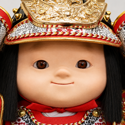 横幅45cm｜子供大将飾り 匠｜お顔がかわいい｜見惚れちゃう 五月人形｜コンパクト おしゃれ 兜鎧飾り 端午の節句飾り こどもの日 5月人形 人気 かわいい武者人形 - 五月人形 ひなせい