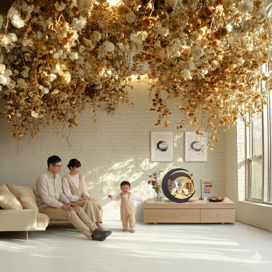 横幅30cm｜4号 ブロンズ兜 ブラウン moonlight｜ブラウン色 五月人形 ｜モダン｜コンパクト おしゃれ 兜鎧飾り 端午の節句飾り こどもの日 5月人形 かぶと - 五月人形 ひなせい