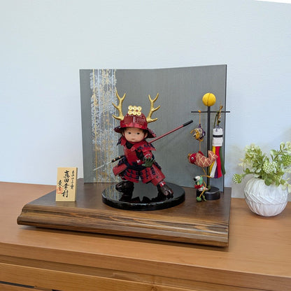 横幅45cm｜可愛い大将飾り｜もののふ童 真田幸村 参上｜おしゃれ 端午の節句飾り こどもの日 5月人形 人気 - 五月人形 ひなせい