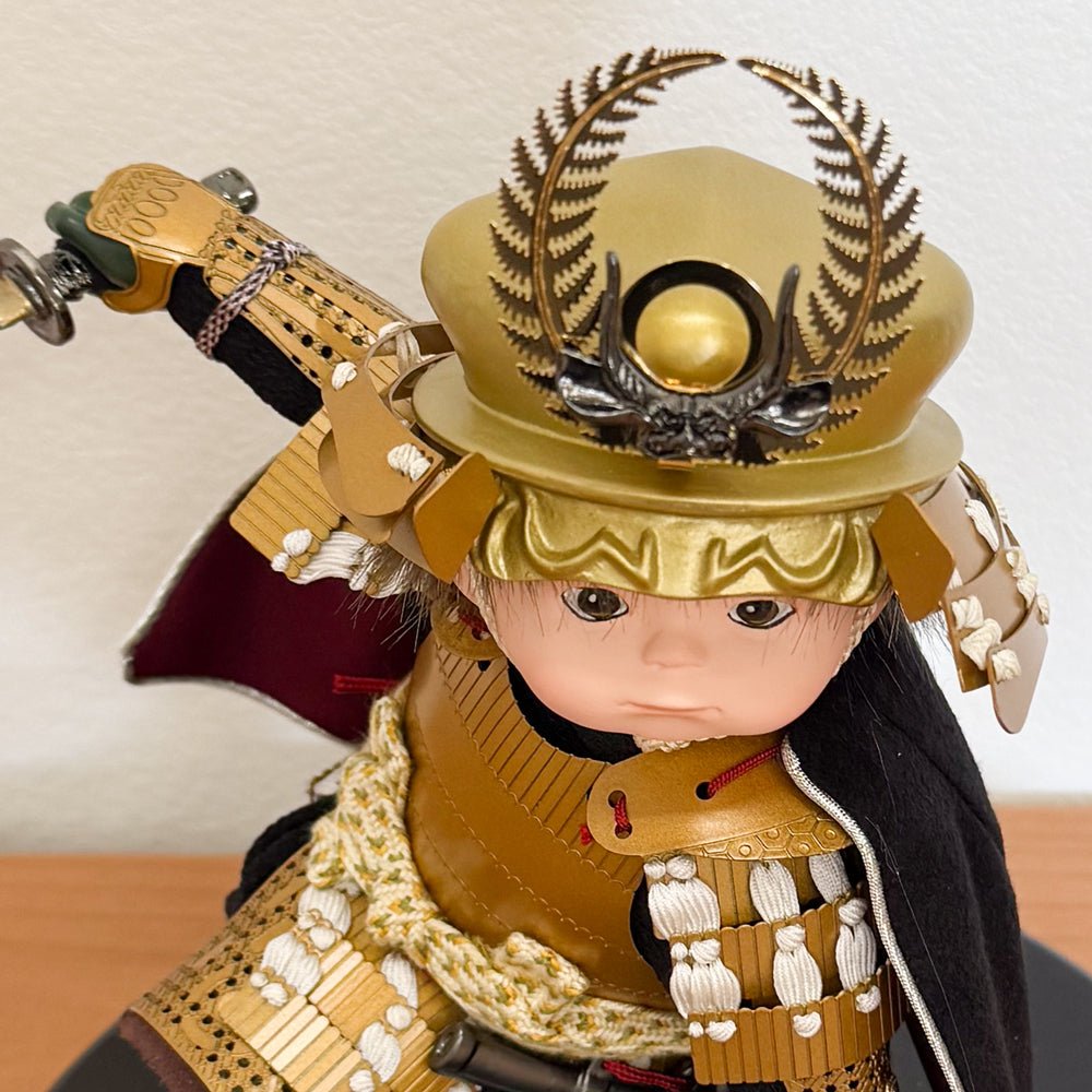 横幅45cm｜可愛い大将飾り｜もののふ童 徳川家康｜コンパクト 端午の