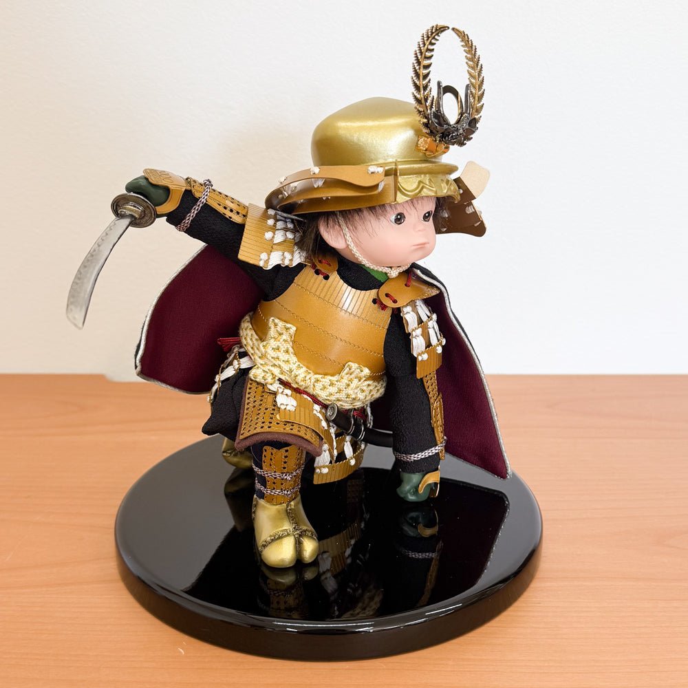 横幅45cm｜可愛い大将飾り｜もののふ童 徳川家康｜コンパクト 端午の