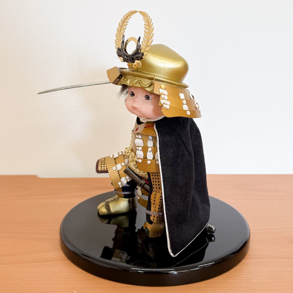 横幅45cm｜可愛い大将飾り｜もののふ童 徳川家康｜コンパクト 端午の