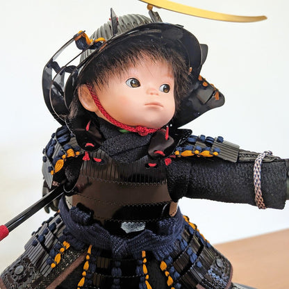 横幅45cm｜可愛い大将飾り｜伊達政宗｜もののふ童 政宗参上｜コンパクト おしゃれ 端午の節句飾り こどもの日 5月人形 人気 かわいい - 五月人形 ひなせい