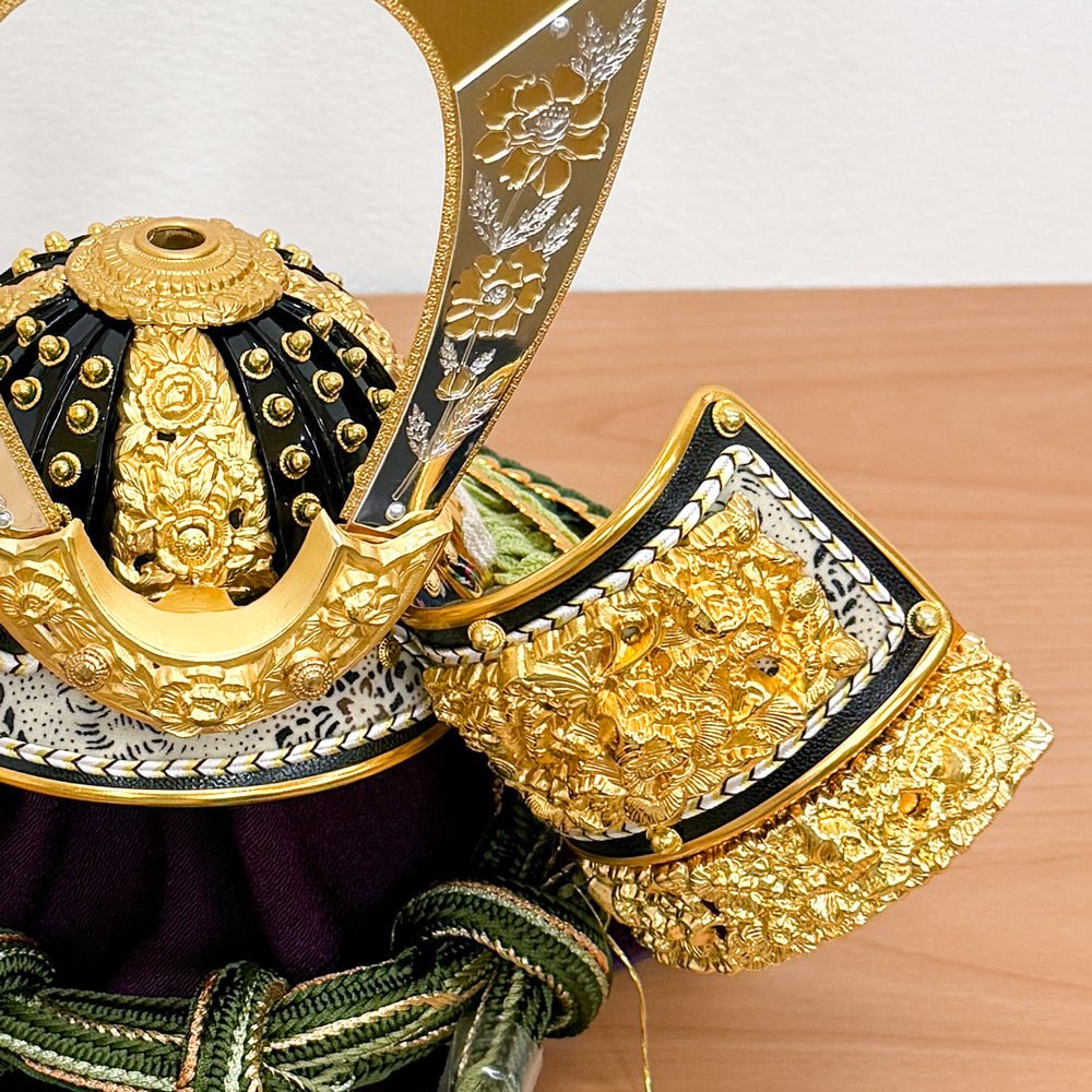 横幅50cm｜収納タイプ 会津塗 五月人形 コンパクト飾り｜モダン｜コンパクト おしゃれ 兜鎧飾り 端午の節句飾り こどもの日 5月人形 かぶと - 五月人形 ひなせい