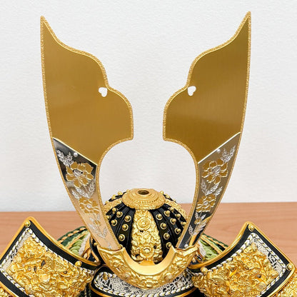 横幅50cm｜収納タイプ 会津塗 五月人形 コンパクト飾り｜モダン｜コンパクト おしゃれ 兜鎧飾り 端午の節句飾り こどもの日 5月人形 かぶと - 五月人形 ひなせい