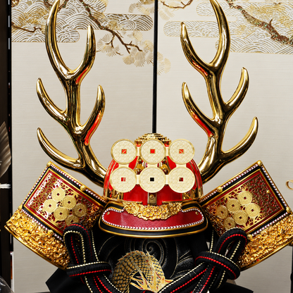 横幅85cm｜着用兜飾り 武将 真田幸村｜5月人形｜優雅で豪快｜派手で綺麗さが素敵｜五月人形｜おしゃれ 兜鎧飾り 端午の節句飾り こどもの日 5月人形 人気 - SAKURA ARCH（サクラ アーチ） 五月人形