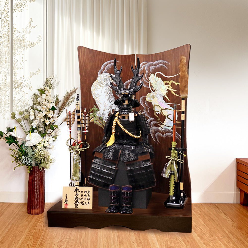 横幅85cm｜負け知らずの武将 本多忠勝 鎧｜五月人形の鎧 ｜美品｜ 雄山作｜おしゃれ 兜鎧飾り 端午の節句飾り こどもの日 5月人形 人気 - ひなせい 五月人形