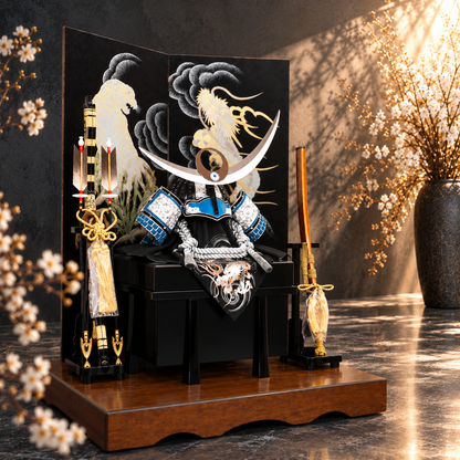 横幅85cm｜兜 武将 上杉謙信｜流行りの兜飾り｜大きい五月人形｜良い出来栄えで一押し｜おしゃれ 兜鎧飾り 端午の節句飾り こどもの日 5月人形 人気 -  五月人形