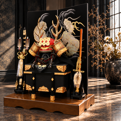 横幅85cm｜兜 武将 真田幸村｜流行りの兜飾り｜大きい五月人形｜良い出来栄えで一押し｜おしゃれ 兜鎧飾り 端午の節句飾り こどもの日 5月人形 人気 - ひなせい 五月人形