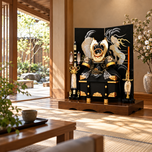 横幅85cm｜着用兜｜流行りの兜飾り｜大きい五月人形｜良い出来栄えで一押し｜おしゃれ 兜鎧飾り 端午の節句飾り こどもの日 5月人形 人気 -  五月人形
