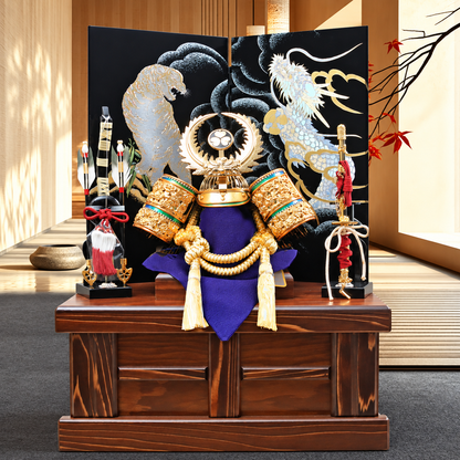 徳川家康 収納兜｜五月人形 コンパクト飾り｜ちっちゃい 兜飾り｜コンパクト おしゃれ 兜鎧飾り 端午の節句飾り こどもの日 5月人形 人気 - ひなせい 五月人形