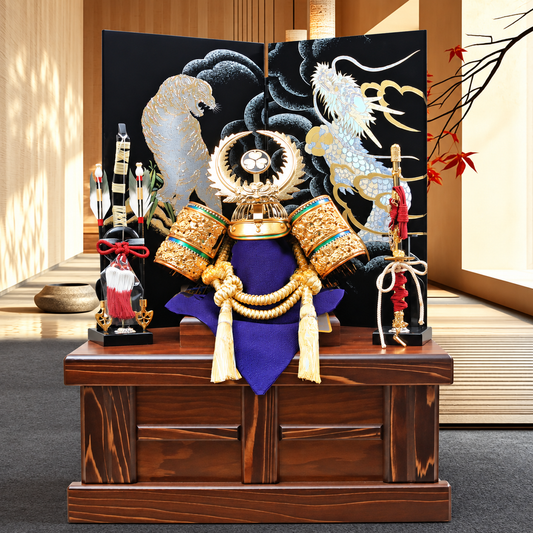 徳川家康 収納兜｜五月人形 コンパクト飾り｜ちっちゃい 兜飾り｜コンパクト おしゃれ 兜鎧飾り 端午の節句飾り こどもの日 5月人形 人気 - ひなせい 五月人形