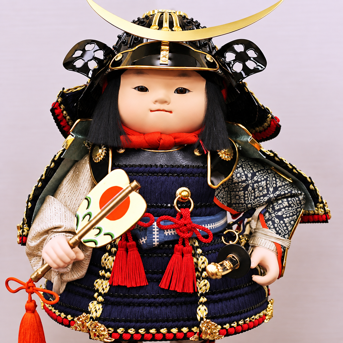 子供大将飾り 伊達政宗｜五月人形 ｜凛々しい表情 ｜お顔｜コンパクト おしゃれ 兜鎧飾り 端午の節句飾り こどもの日 5月人形 人気 - ひなせい 五月人形