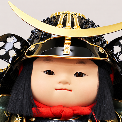 子供大将飾り 伊達政宗｜五月人形 ｜凛々しい表情 ｜お顔｜コンパクト おしゃれ 兜鎧飾り 端午の節句飾り こどもの日 5月人形 人気 - ひなせい 五月人形
