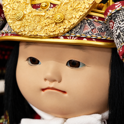 五月人形の子供大将飾り 洋｜ 最高級品 ｜国宝模写 菊一文字｜コンパクト おしゃれ 兜鎧飾り 端午の節句飾り こどもの日 5月人形 人気 - ひなせい 五月人形