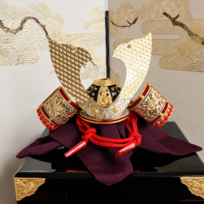 横幅42cm｜7号 朔太郎作 緑色 小さめ 五月人形｜コンパクト おしゃれ 兜鎧飾り 端午の節句飾り こどもの日 5月人形 人気 - ひなせい 五月人形