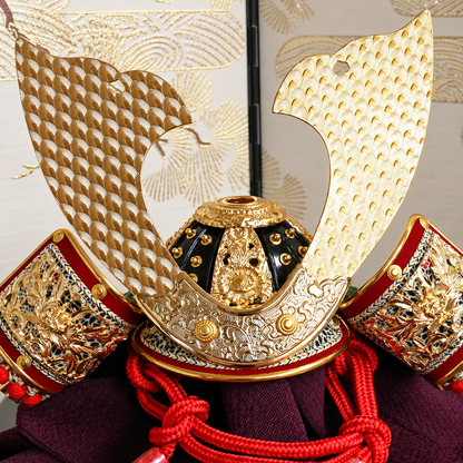 横幅42cm｜7号 朔太郎作 緑色 小さめ 五月人形｜コンパクト おしゃれ 兜鎧飾り 端午の節句飾り こどもの日 5月人形 人気 - ひなせい 五月人形