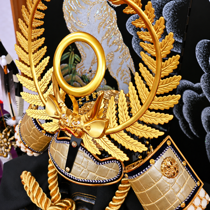 翠鳳作 着用兜 武将 徳川家康 金｜5月人形｜かぶれる特大五月人形｜おしゃれ 兜鎧飾り 端午の節句飾り こどもの日 5月人形  トランプ大統領へ かぶと