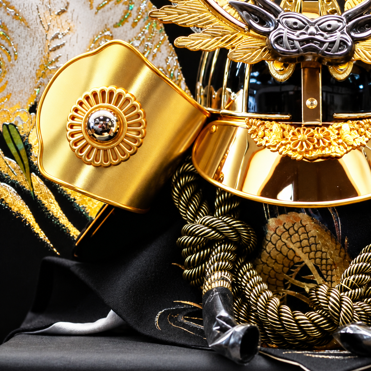 横幅85cm｜着用兜 武将 徳川家康 羅王｜流行りの兜飾り｜大きい五月人形｜良い出来栄えで一押し｜おしゃれ 兜鎧飾り 端午の節句飾り こどもの日 5月人形 人気 - SAKURA ARCH（サクラ アーチ） 五月人形